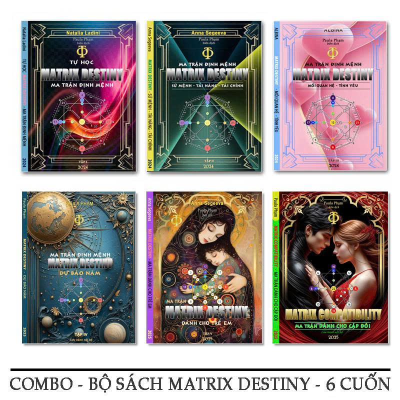 COMBO SÁCH TỰ HỌC MATRIX DESTINY 6 CUỐN